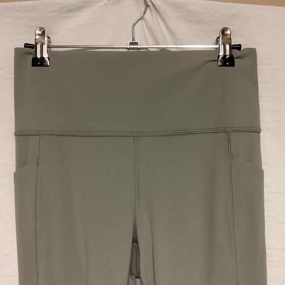 Athleta Leggings Light Gray Size Medium Gym Yoga Active Hiking Stretch key holes - Picture 1 of 10